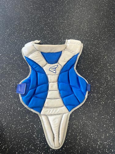 Used Easton CHEST PROTECTOR Catchers Chest Protector Grey And Royal Blue Youth 11849-S000032150
