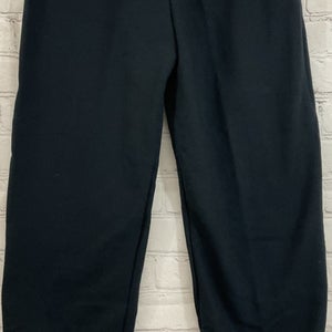 Heavy Blend Fleece Gildan Youth Sweatpants Size Medium Black Elastic Pant Cuffs
