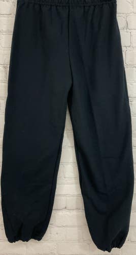 Heavy Blend Fleece Gildan Youth Sweatpants Size Medium Black Elastic Pant Cuffs