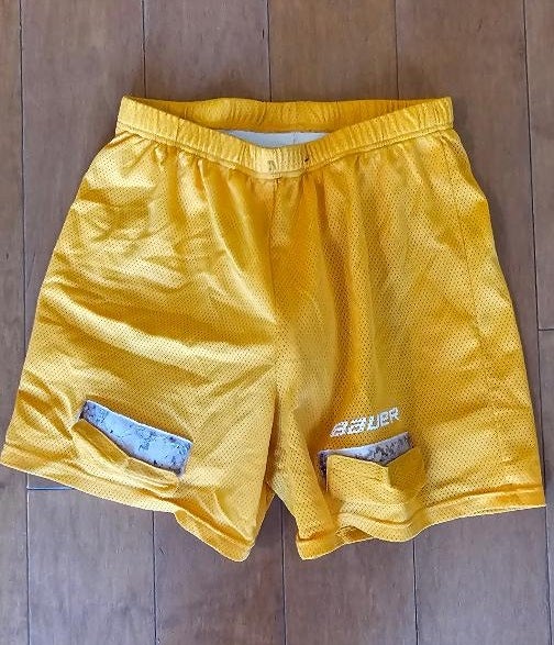 Bauer Jock Strap Shorts with Cup and Velcro front and back Senior Small (Used)