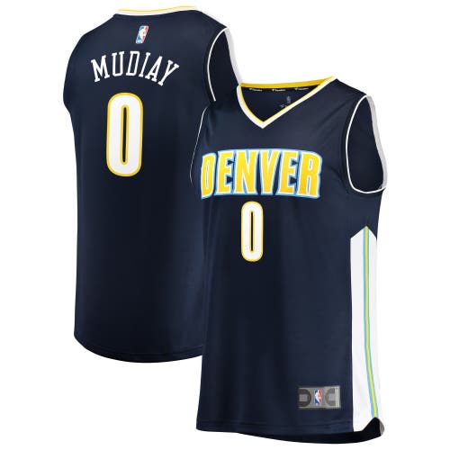 Emmanuel Mudiay #0 Replica Denver Nuggets Jersey - Navy