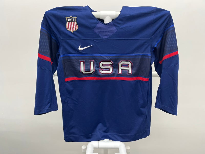 Nike Team USA 2022 Beijing Olympic Hockey Jersey Navy Blue XL