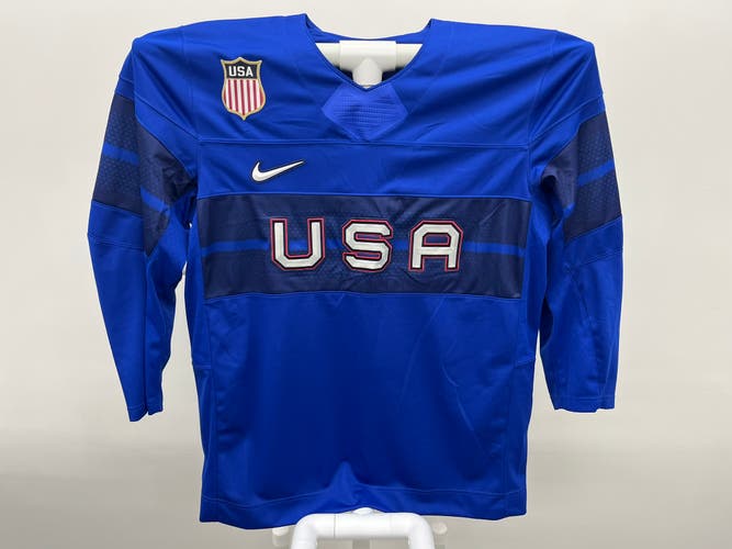 Nike Team USA 2022 Beijing Olympic Hockey Jersey Royal Blue XL BNWT