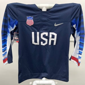 Nike Team USA 2018 Pyeongchang Olympic Hockey Jersey Navy Blue XL BNWT