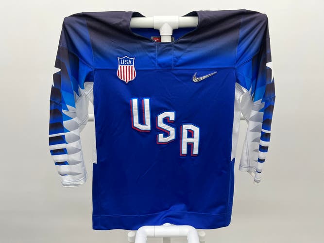 Nike Team USA 2018  Pyeongchang Olympic Hockey Jersey Royal Blue XL