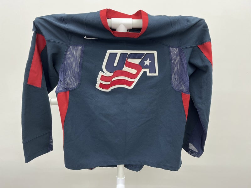 Nike Team USA 2006 Turin Olympic Hockey Jersey Navy Blue Large