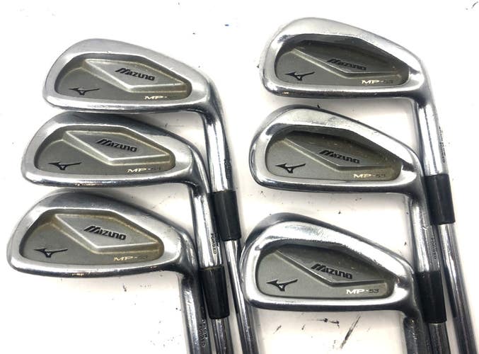 Mizuno Forged MP 53 Iron Set 5-PW True Temper Gold Series S300 Stiff Steel *Fair
