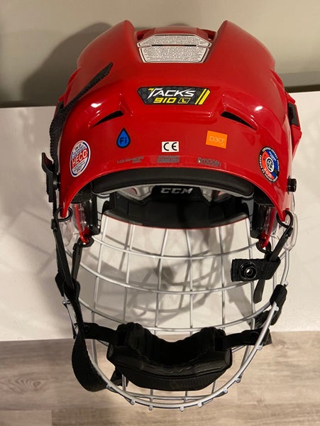 Large CCM Tacks 910 Helmet (New) w/ cage.