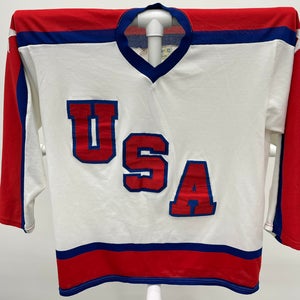 Cooper Team USA 1984 Sarajevo Olympic Hockey Jersey White XL