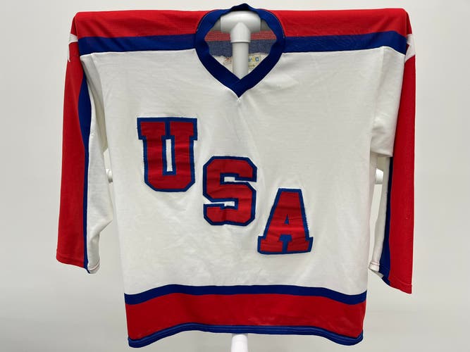 Cooper Team USA 1984 Sarajevo Olympic Hockey Jersey White XL