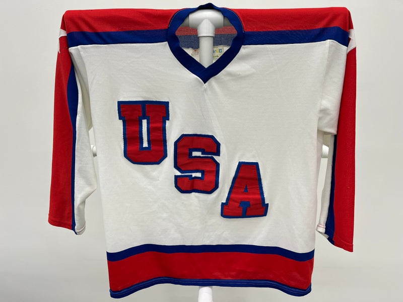 Cooper Team USA 1984 Sarajevo Olympic Hockey Jersey White XL