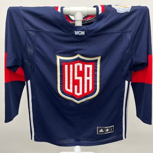 Adidas Team USA 2016 World Cup of Hockey Jersey Navy Blue Large