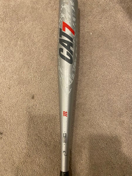 2022 Marucci CAT7 Alloy BBCOR Certified Bat (-3) 29 oz 32" (Used)