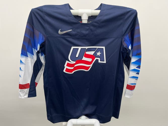 Nike Team USA 2019 IIHF Hockey Jersey Navy Blue XL BNWT