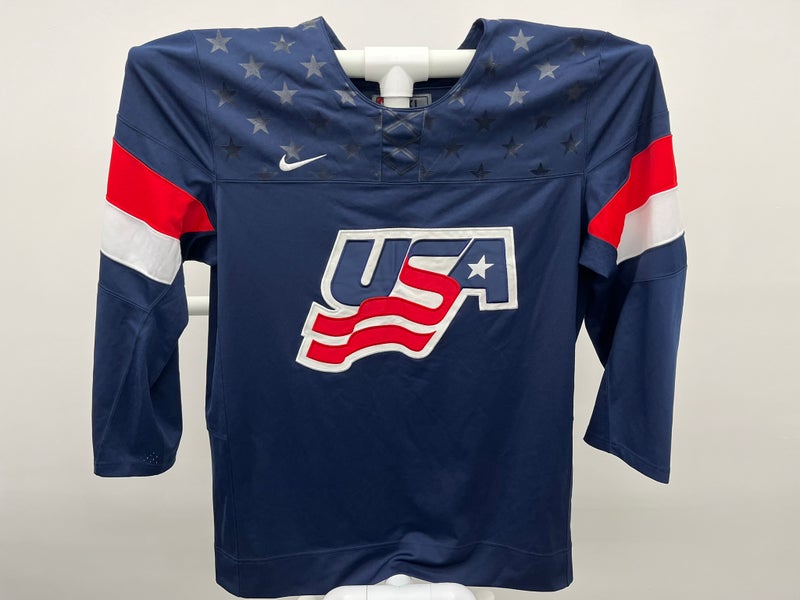 Nike Team USA 2014 IIHF Hockey Jersey Navy Blue XL