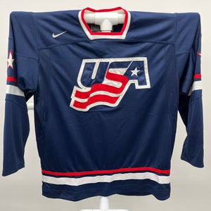 Nike Team USA 2010 IIHF Hockey Jersey Navy Blue Large