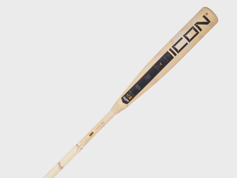 New Rawlings Icon BBCOR Certified Bat (-3) Composite 30 oz 33"
