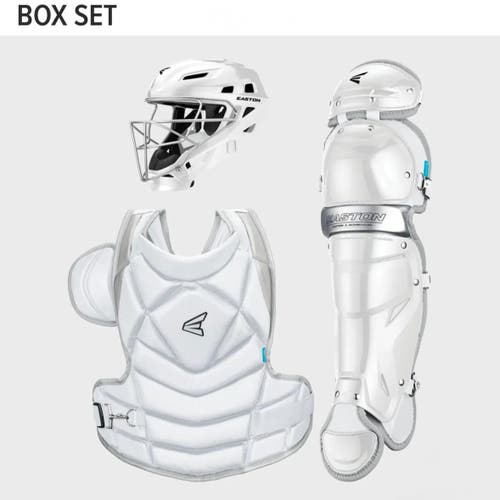 New Easton Fastpitch Jen Schro The Fundamental White Catchers Gear Set Size Large