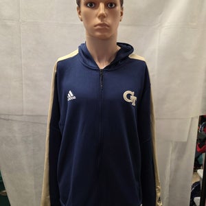 NWT Georgia Tech Yellow Jackets Adidas Full Zip Hooded Jacket XL NCAA