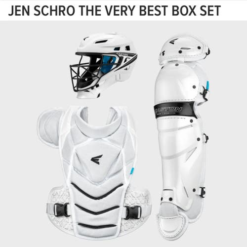 New Easton Fastpitch Jen Schro The Very Best White Catchers Gear Size Medium