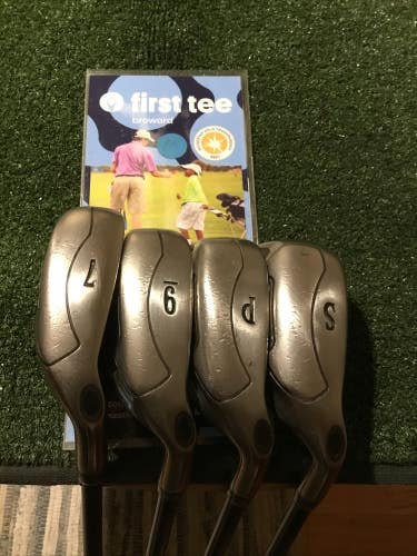 Callaway Ladies Fusion Wide Sole Irons Set (7-PW-SW, No 8i) 45g Graphite Shafts