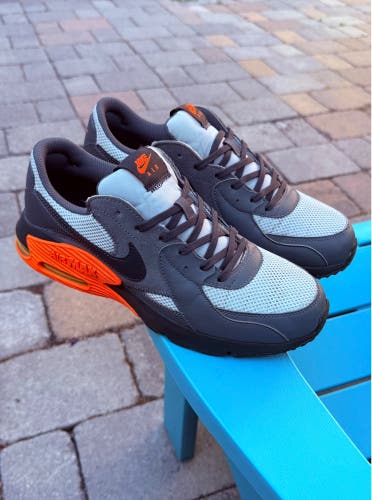 Mens Nike Air Max Excee Shoes Size 10 Iron Gray Orange Retro Sneakers DM8683-001