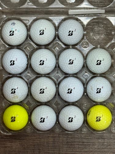 15 Bridgestone Tour B X / Tour B RX Golf Balls