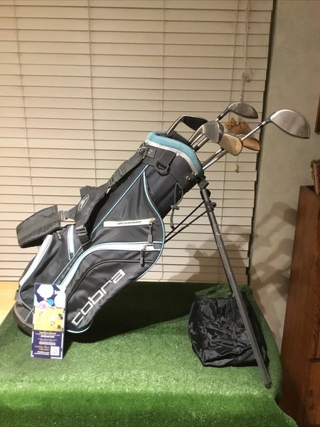 Cobra King Jr. Set (Driver, FW, HY, 7i, 9i, SW) Junior Flex & Stand Bag *VGC*
