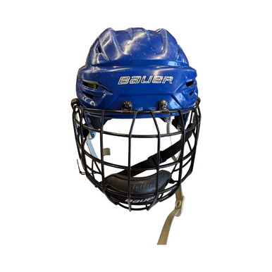 Used Bauer PROFILE 2 Helmet Cage Combo Royal Blue SM 10299-S000300978