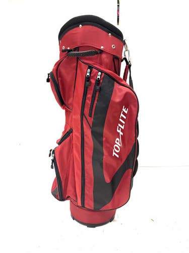 Used Top Flite RED Mens Cart Bag Red 11860-C000298661