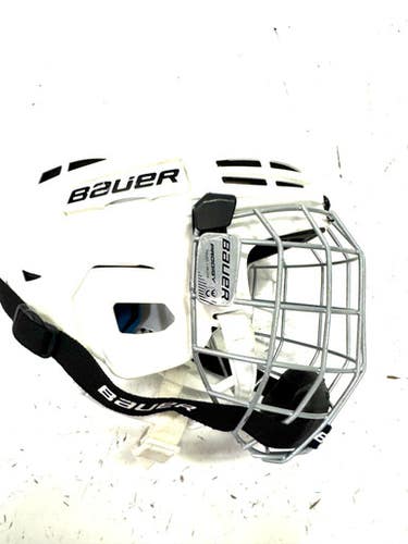 Used Bauer PRODIGY NOT CERTIFIED Helmet Cage Combo White One Size 11860-C000298642