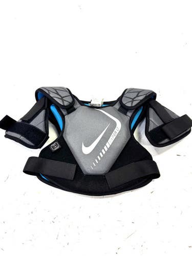 Used Nike VAPOR LT YOUTH Lacrosse Shoulder Pads Grey MD 11860-S000298625