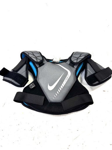 Used Nike VAPOR LT YOUTH Lacrosse Shoulder Pads Grey MD 11860-S000298625