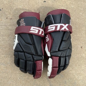 Boys Latin high school STX Cell III Lacrosse Gloves number 28