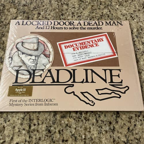 Deadline - Infocom Mystery Series - Apple II (1982) - Evidence Kit - No disks