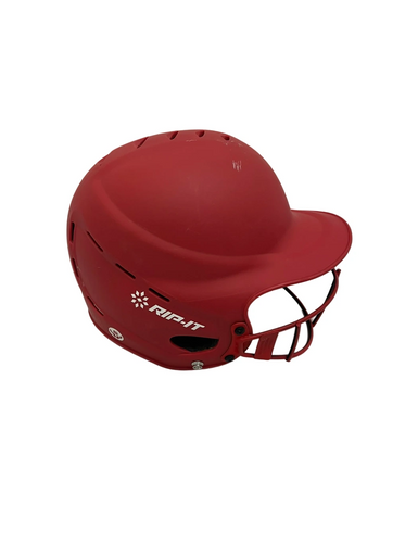 Used RIP-IT M/L Helmet w/ Mask Batting Helmet w/Mask Red 11692-S000142130