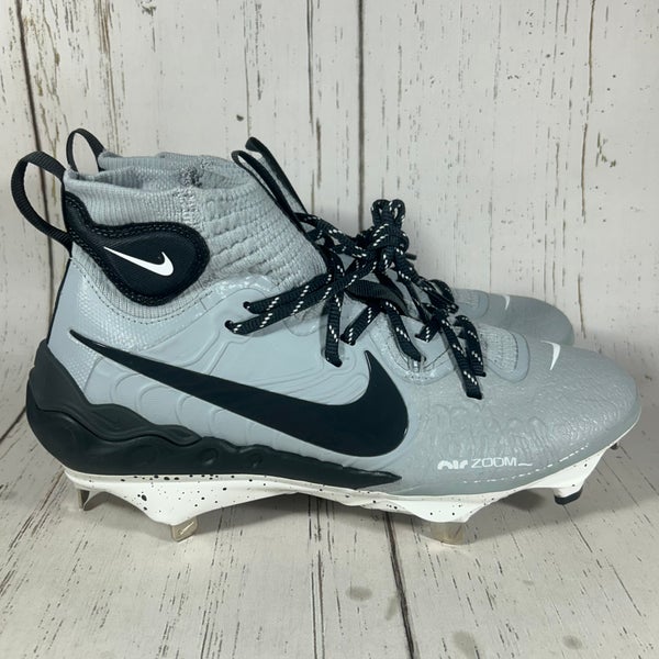 Nike Alpha Huarache NXT Metal Baseball Cleats Wolf Grey Size 7 DJ6517-003
