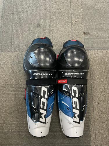 Used CCM NEXT Senior Shin Guards Navy Blue 14" 11614-S000222386