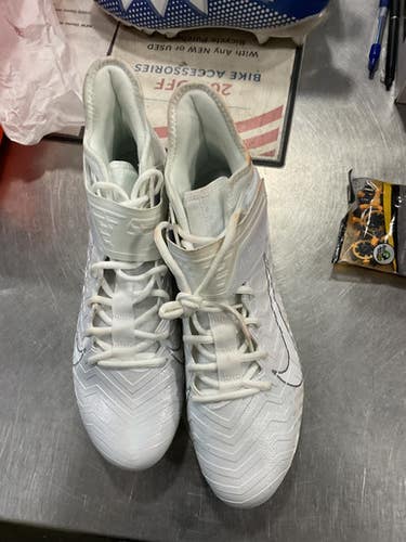 Used Nike Adult FB Cleats White Senior 11.5 11614-S000222411