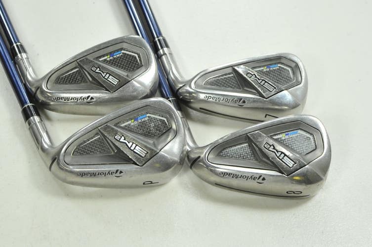TaylorMade SIM2 Max OS 7-PW Iron Set Senior Flex RH Ventus 5 Graphite # 201006