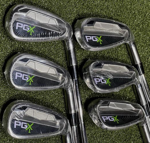 Pinemeadow Golf PGX One-Length Iron Set 5-AW (No PW) Steel Regular R-Flex NEW!
