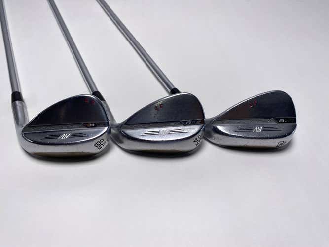 Titleist Vokey SM8 Tour Chrome Wedge Set 50* 12 | 54* 12 | 58* 12 Wedge RH