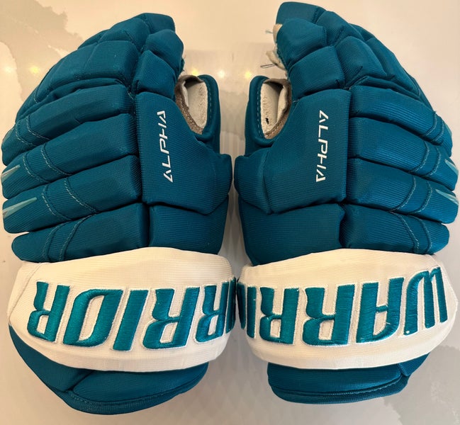 San Jose Sharks Warrior Alpha DX Pro Gloves 13” - Team Stock