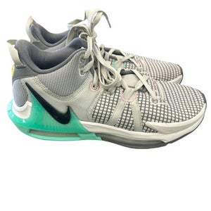 Used Nike DM1123-006 WHT/TURQ Basketball Shoes M Turquoise Senior 8.5 11862-S000091092