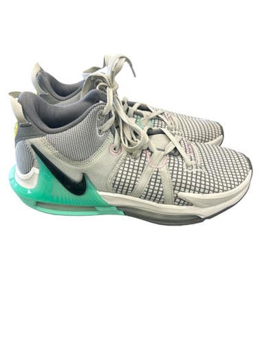 Used Nike DM1123-006 WHT/TURQ Basketball Shoes M Turquoise Senior 8.5 11862-S000091092
