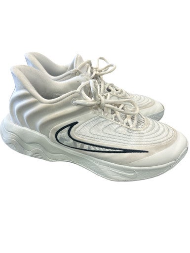 Used Nike FQ3680-100 WHT/BLK Basketball Shoes M White Senior 7.5 11862-S000091090