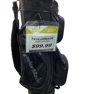 Used Taylormade 14 WAY CART BAG Mens Cart Bag Black 11347-S000256494