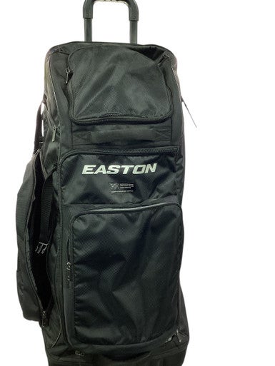 Used Easton BLACK WHEELED BAG BB/SB Player Wheeled Bag Black 11347-S000256481