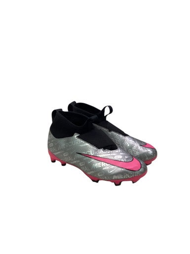 Used Nike MERCURIAL MV Soccer Cleats Pink Junior 04.5 11347-S000256459