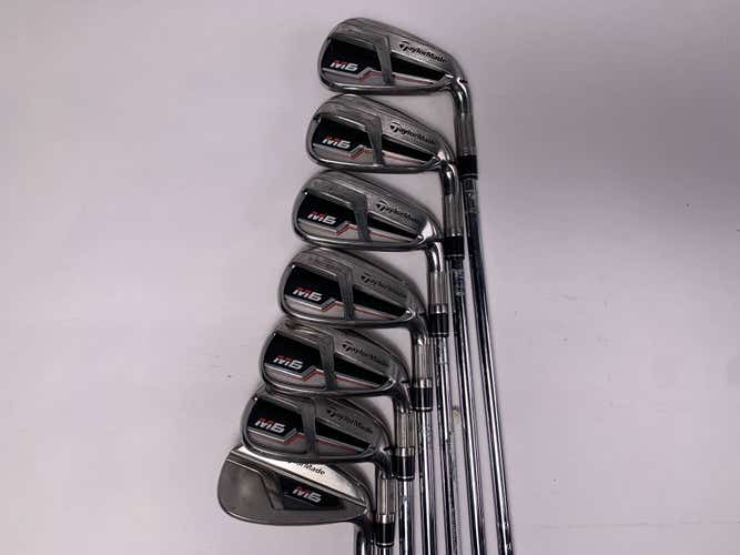 TaylorMade M6 Iron Set 5-PW+GW KBS Max 85g Stiff Steel Mens RH +1/2''